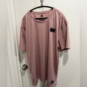 Adidas and Bklyn Men's Light Pink and Black Short Sleeve Tees. Pre-Loved